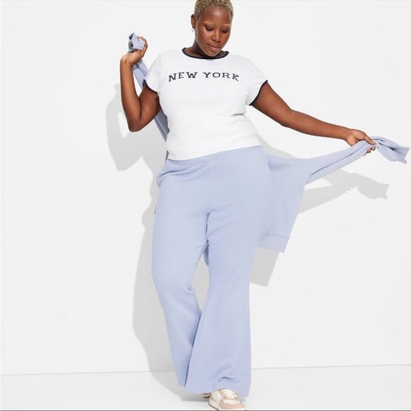 wild fable Pants - NWT Wild Fable High Rise Flare Leg Sweatpants from Target in Blue Size XXS Z63